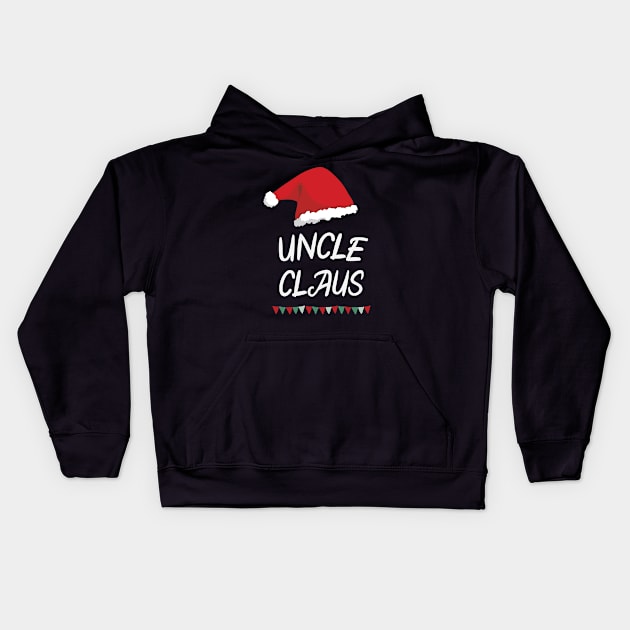 Uncle Claus Gift Kids Hoodie by Chelseaforluke